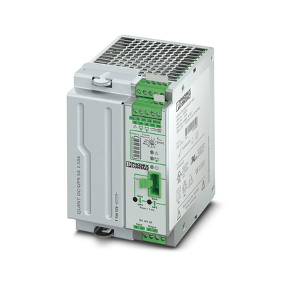 Phoenix Contact 18 → 30V dc Input DIN Rail Uninterruptible Power Supply (120W), QUINT-UPS