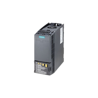 Siemens Inverter Drive, 0.37 kW, 3 Phase, 400 V ac, 1.9 A, 2.3 A, SINAMICS G120C Series