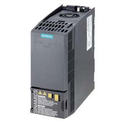 Siemens Inverter Drive, 0.37 kW, 3 Phase, 400 V ac, 1.9 A, 2.3 A, SINAMICS G120C Series