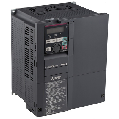 Mitsubishi Inverter Drive, 11 kW, 3 Phase, 400 V ac, 25 A, FR-F800 Series