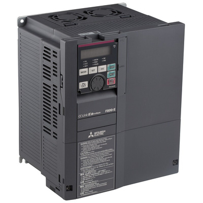 Mitsubishi Inverter Drive, 11 kW, 3 Phase, 400 V ac, 25 A, FR-F800 Series