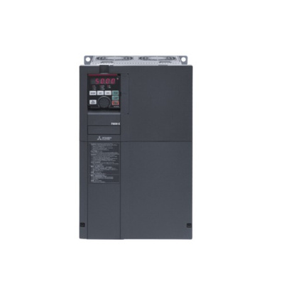 Mitsubishi Inverter Drive, 22 kW, 3 Phase, 400 V ac, 47 A, FR-F800 Series