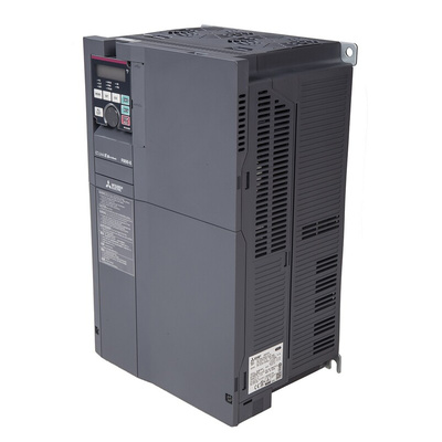 Mitsubishi Inverter Drive, 30 kW, 3 Phase, 400 V ac, 62 A, FR-F800 Series