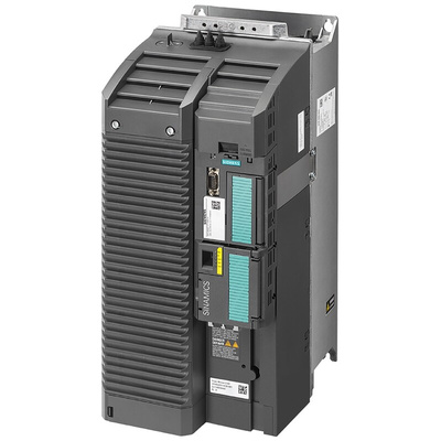 Siemens Inverter Drive, 37 kW, 3 Phase, 400 V ac, 61 A, 64 A, 6SL3210 Series
