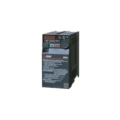 Mitsubishi Inverter Module, 0.4 kW, 1 Phase, 240 V, 3 A, FR-E800 Series