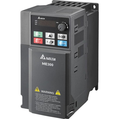 Delta Electronics Inverter Drive, 2.2 kW, 3 Phase, 460 V, 5.5 A, VFD-ME Series