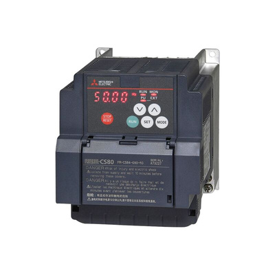 Mitsubishi Inverter Drive, 3.7 kW, 3 Phase, 380 → 480 V ac, 8 A, FR-CS80 Series