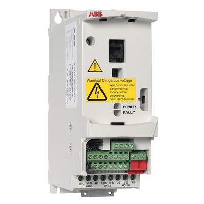 ABB Inverter Drive, 1.1 kW, 1 Phase, 230 V ac, 6.7 A, ACS310 Series