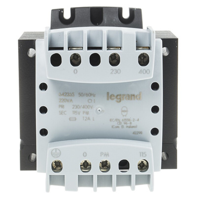Legrand 220VA 1 Output Chassis Mounting Transformer, 115V