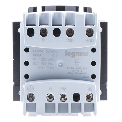 Legrand 100VA DIN Rail Transformer, 230 → 400V Primary, 115V Secondary