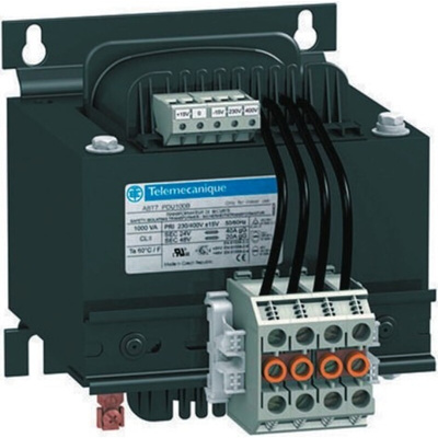 Schneider Electric 400VA 2 Output Chassis Mounting Transformer, 115 → 230V ac