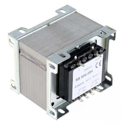 RS PRO 75VA 2 Output Chassis Mounting Transformer, 15V ac