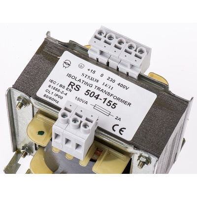 RS PRO 150VA 1 Output Chassis Mounting Transformer, 55V ac