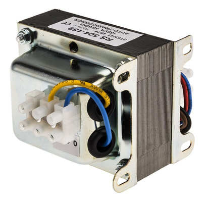 RS PRO 150VA Enclosed Autotransformer, 220 V ac, 230 V ac, 240 V ac Primary, 115V ac Secondary