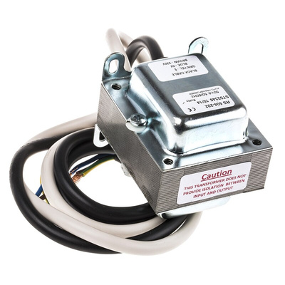 RS PRO 50VA Enclosed Autotransformer, 230V ac Primary, 115V ac Secondary