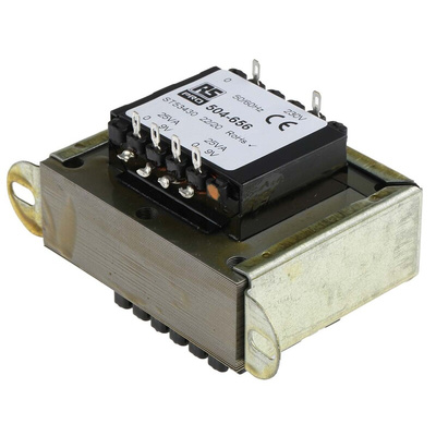 RS PRO 50VA 2 Output Chassis Mounting Transformer, 9V ac, IEC 61558-2-6