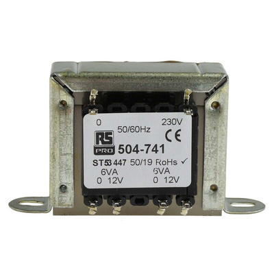 RS PRO 12VA 2 Output Chassis Mounting Transformer, 12V ac