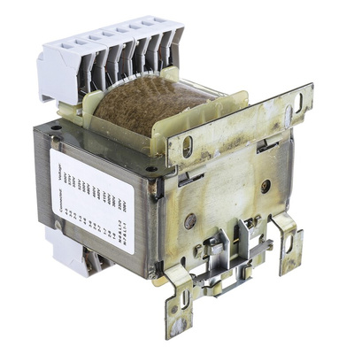 RS PRO 100VA DIN Rail Transformer, 208V ac Primary, 2 x 115V Secondary