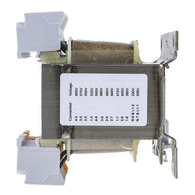 RS PRO 100VA DIN Rail Transformer, 208V ac Primary, 2 x 115V Secondary