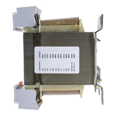 RS PRO 250VA DIN Rail Transformer, 208V ac Primary, 2x115V ac Secondary