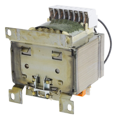 RS PRO 250VA DIN Rail Transformer, IEC 61558-2-6, 208V ac Primary, 2 x 12V ac Secondary