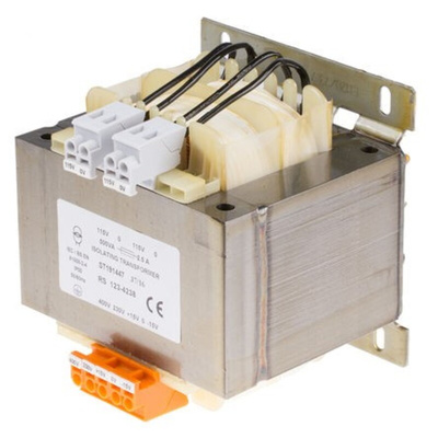RS PRO 500VA Chassis Mounting Transformer, 2 x 115V ac