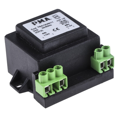 Carel 3VA 1 Output Chassis Mounting Transformer, 12V ac