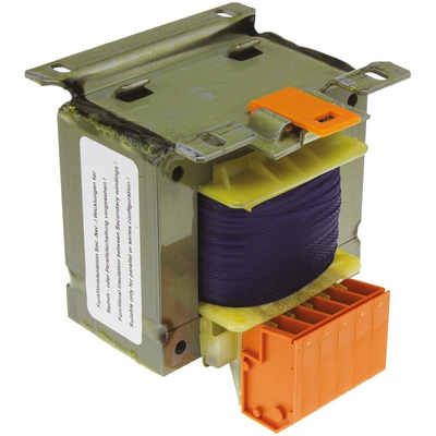 Block 100VA 2 Output Chassis Mounting Transformer, 2 x 115V ac
