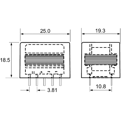 Through Hole Audio Transformer