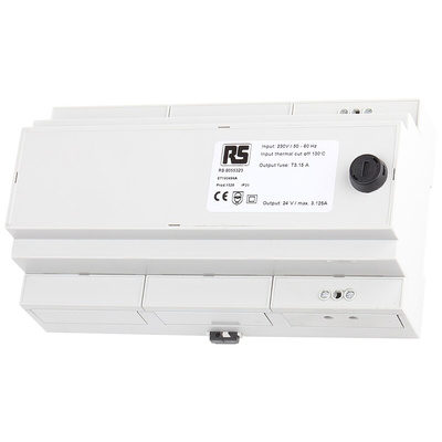 RS PRO 75VA DIN Rail Transformer, IEC 61558-2-6, 230V ac Primary, 24V ac Secondary