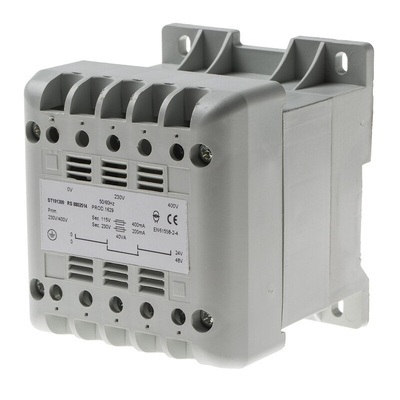 RS PRO 40VA DIN Rail Transformer, 400V ac Primary, 115V ac Secondary