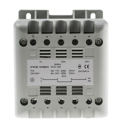 RS PRO 40VA DIN Rail Transformer, 400V ac Primary, 115V ac Secondary