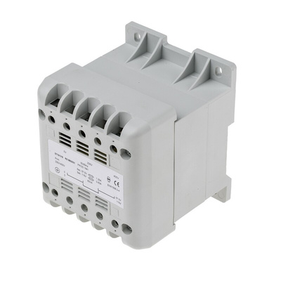 RS PRO 63VA DIN Rail Transformer, 400V ac Primary, 57.5V ac Secondary