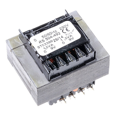 RS PRO 9V ac 2 Output Through Hole PCB Transformer, 3VA