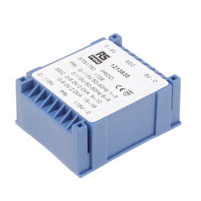 RS PRO 2 x 6V ac PCB Mount PCB Transformer, 4VA