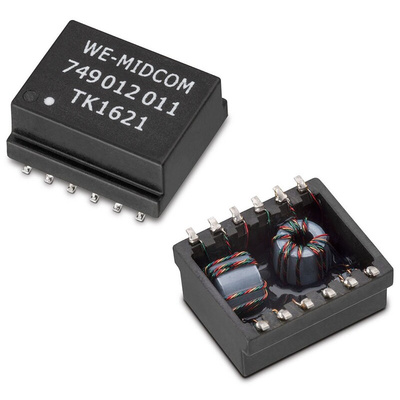 Surface Mount Lan Ethernet Transformer, 12.7 x 9.52mm