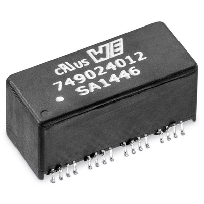 Surface Mount Lan Ethernet Transformer, 24.55 x 18.25mm