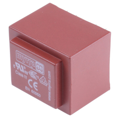 Myrra 9V ac 2 Output Through Hole PCB Transformer, 2VA