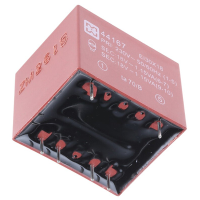 Myrra 18V ac 2 Output Through Hole PCB Transformer, 2.5VA