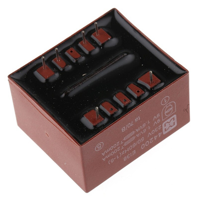 Myrra 9V ac 2 Output Through Hole PCB Transformer, 3.2VA