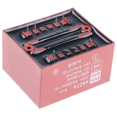 Myrra 15V ac Through Hole PCB Transformer, 10VA