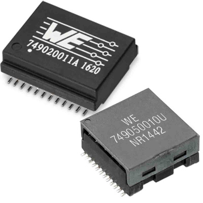 Surface Mount Lan Ethernet Transformer, 12.7 x 8.8 x 5.7mm