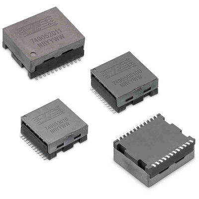 Surface Mount Lan Ethernet Transformer, 17.73 x 14.86 x 7.24mm