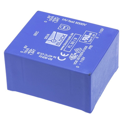 Block 9V ac 2 Output Through Hole PCB Transformer, 30VA