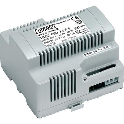 Comatec 50VA DIN Rail Transformer, 230V ac Primary, 24V ac Secondary