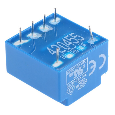 Block 12V ac 2 Output Through Hole PCB Transformer, 0.35VA