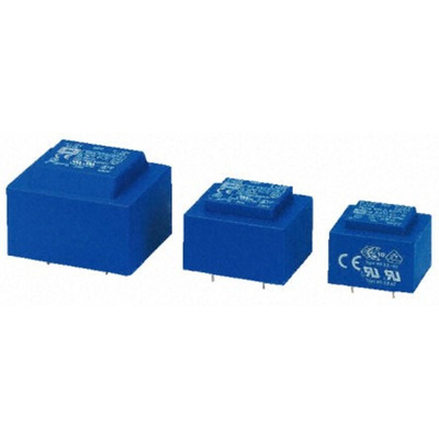 Block 15V ac 2 Output Through Hole PCB Transformer, 0.35VA