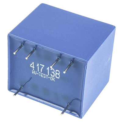 Block 9V ac 2 Output Through Hole PCB Transformer, 2.3VA
