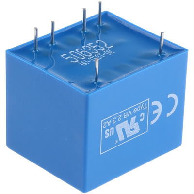 Block 18V ac 2 Output Through Hole PCB Transformer, 2.3VA