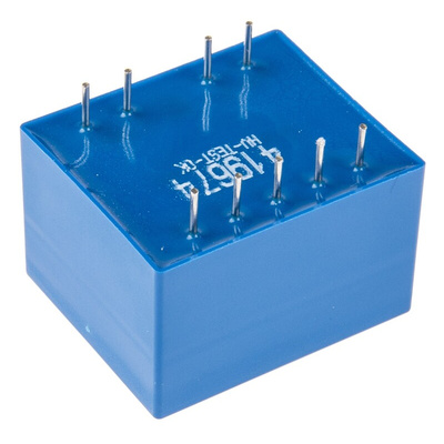 Block 12V ac 2 Output Through Hole PCB Transformer, 1.5VA